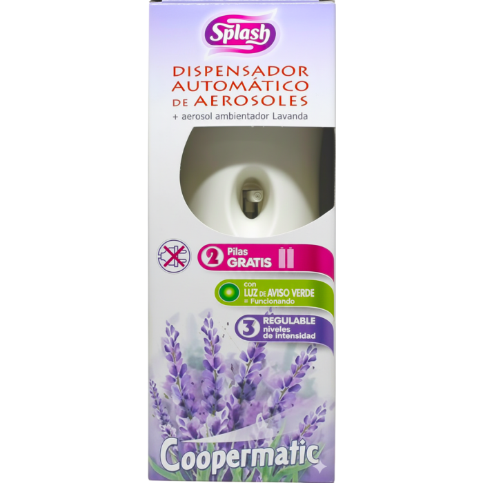 Distributeur automatique spray + recharge 250 ml Lavande - Splash