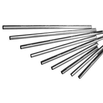 MAYA BATON INOX + GOMME NOIR CLIP LATERAL