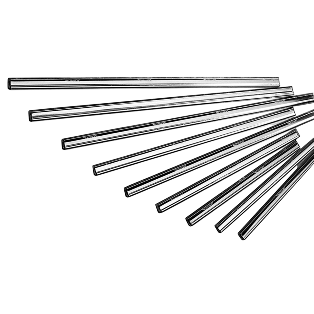 MAYA BATON INOX + GOMME NOIR CLIP LATERAL