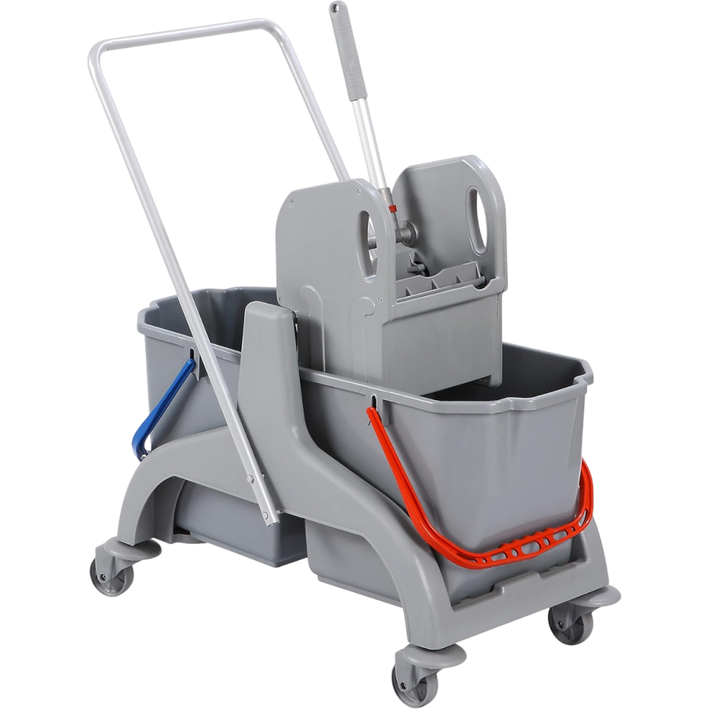 DOUBLE SEAU A PRESSE LITRES GRIS