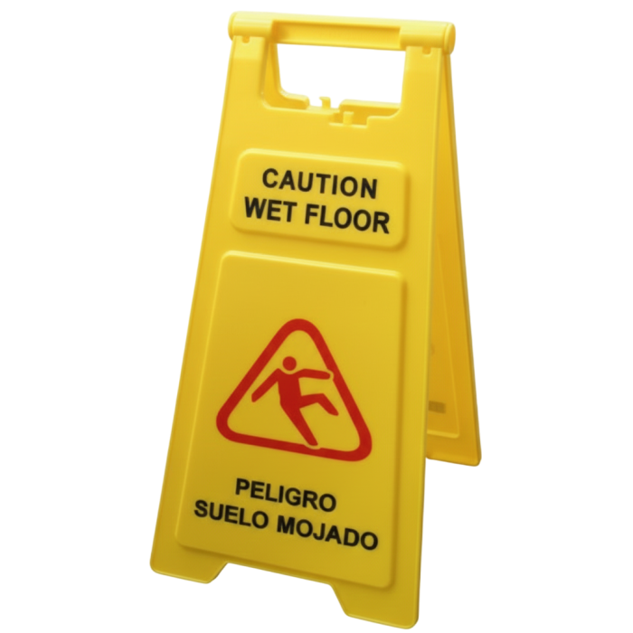 Panneau d'avertissement sol mouillé - Pongal