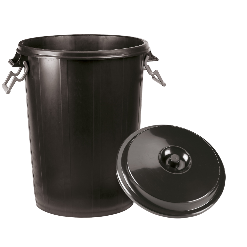 Poubelle 100 l. + couvercle - Pongal