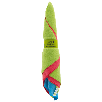 Lot de 4 lavettes microfibre multiusage 40x40 330 g - Pongal