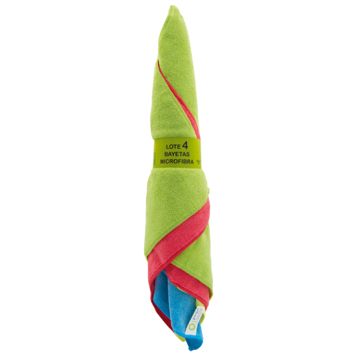 Lot de 4 lavettes microfibre multiusage 40x40 330 g - Pongal