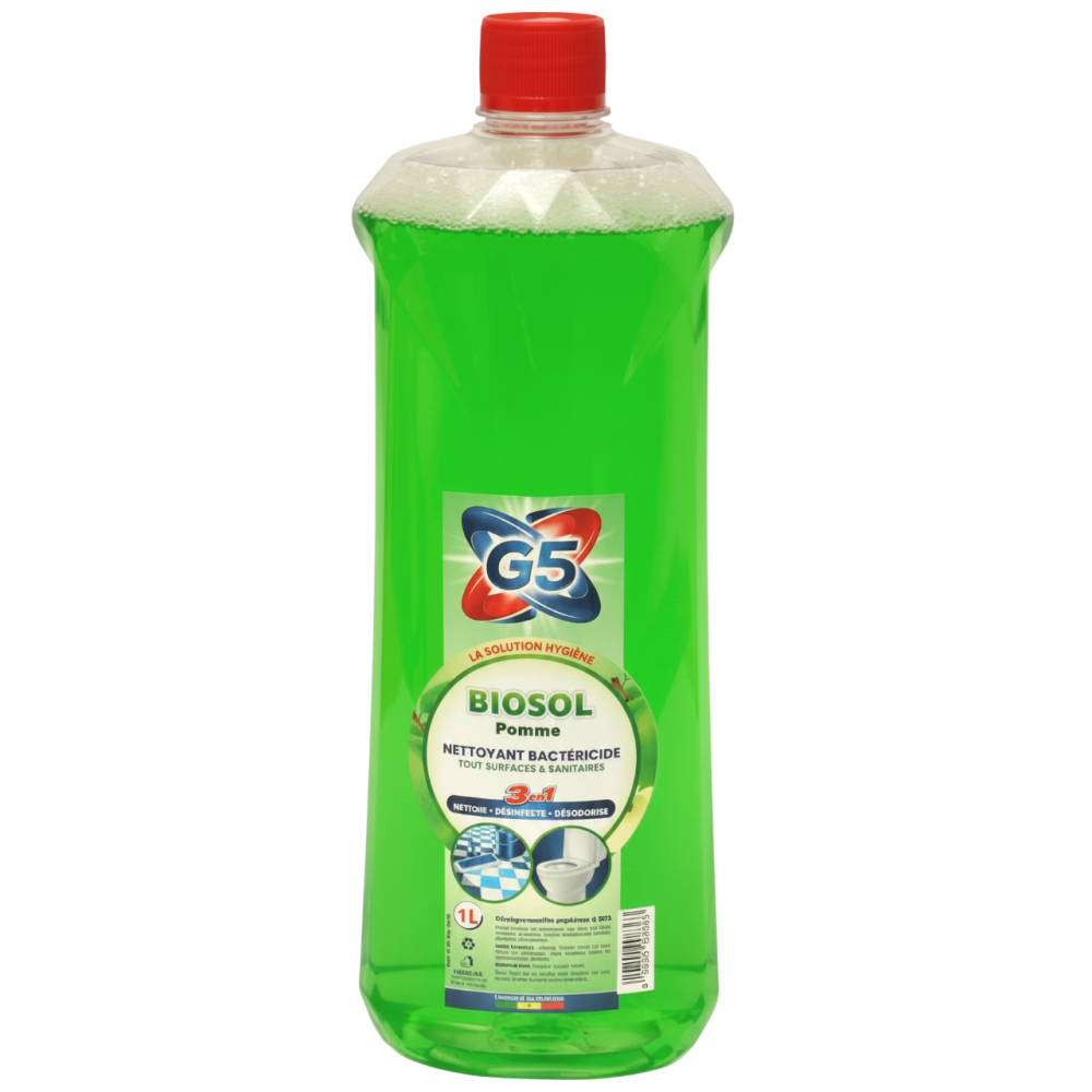 Biosol Nettoyant Bactéricide 1L pomme - G5