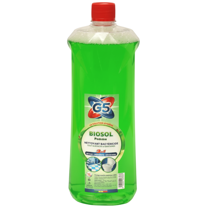 Biosol Nettoyant Bactéricide 1L pomme - G5