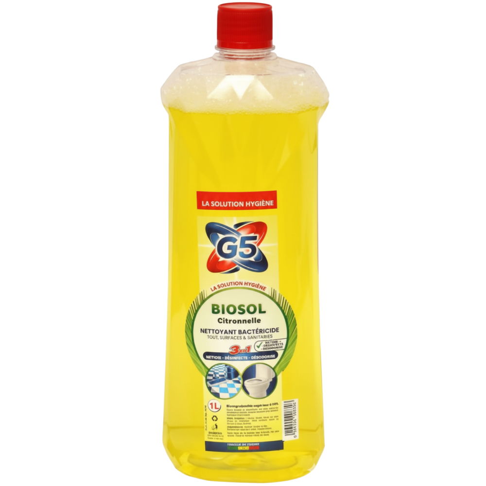 Biosol Nettoyant Bactéricide 1L Citronnelle - G5