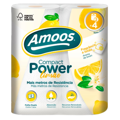 Rouleau de Cuisine Compact Power Citron - Amoos