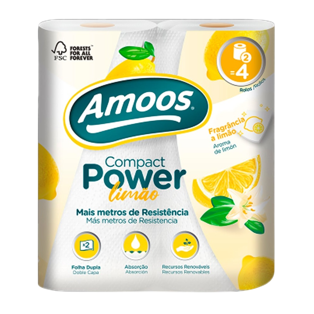 Rouleau de Cuisine Compact Power Citron - Amoos