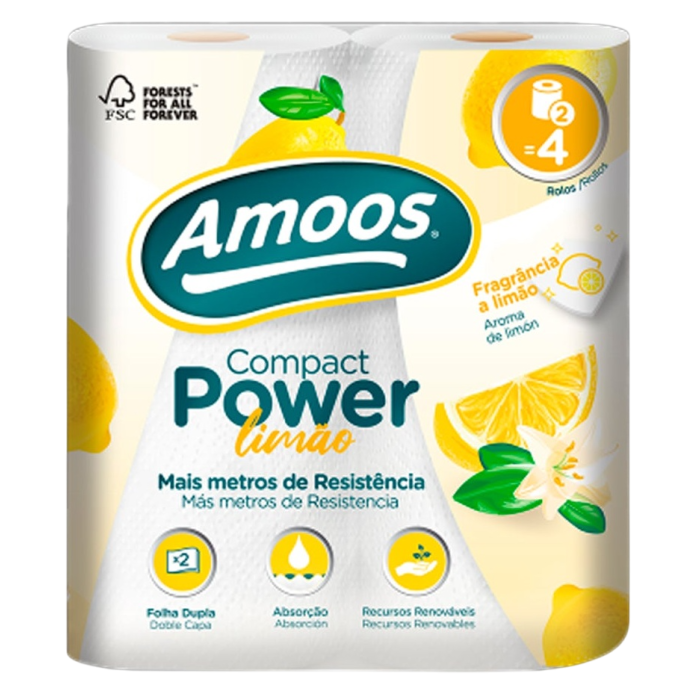 Rouleau de Cuisine Compact Power Citron - Amoos