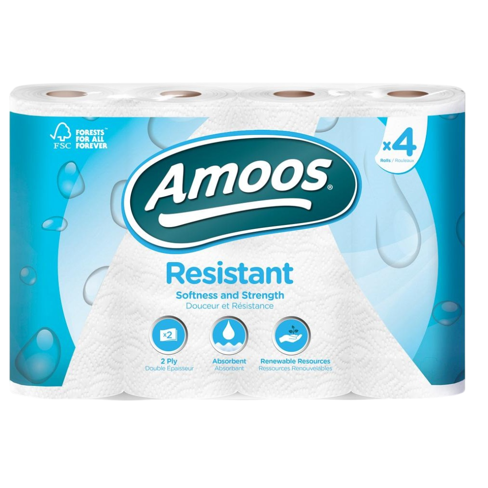 Papier essuie tout double épaisseur résistant - Amoos