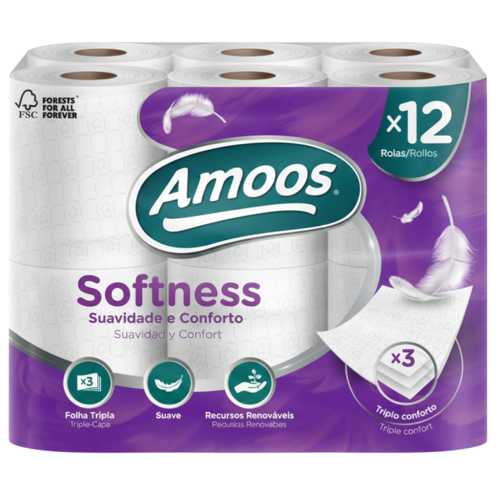 Papier toilette Softness - Amoos