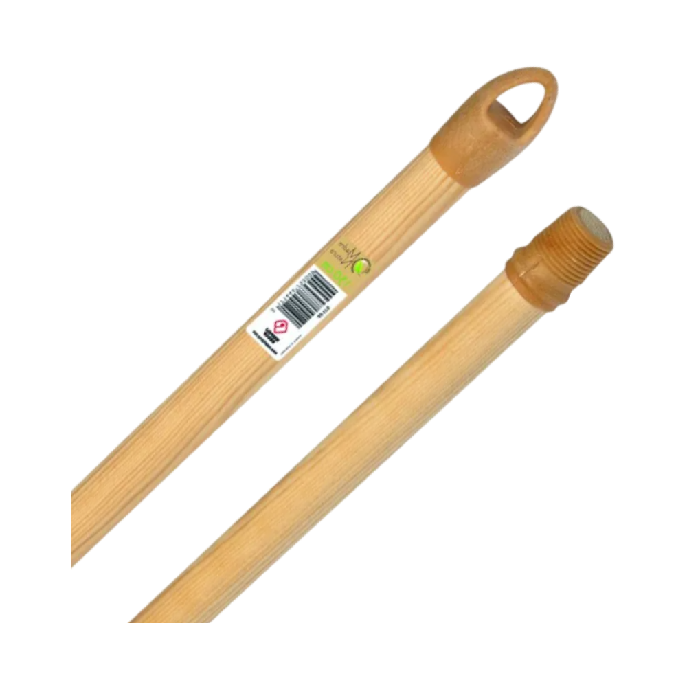 Manche en bois 28x1200 mm pour brosse professionnel - Pongal