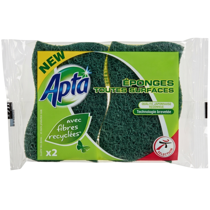 APTA EPONGE FIBRE RECYCLEE X2