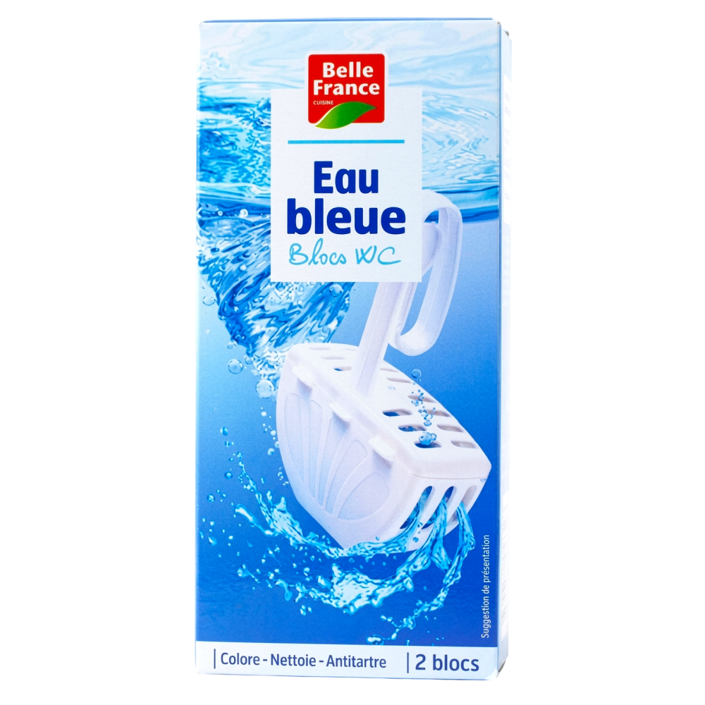 BF BLOC CUVETTE EAU BLEU 2X40G