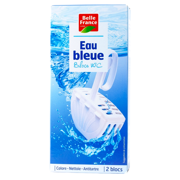 BF BLOC CUVETTE EAU BLEU 2X40G